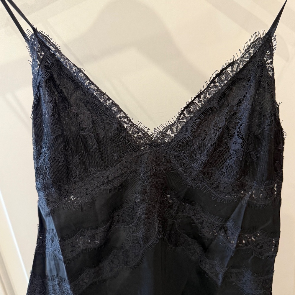 J. Crew Collection Lace Slip Dress, Black, Sz. 4. **NWT** - Picture 7 of 14